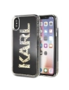 Karl Lagerfeld KLHCPXKAGBK iPhone X/Xs black Karl logo Glitter