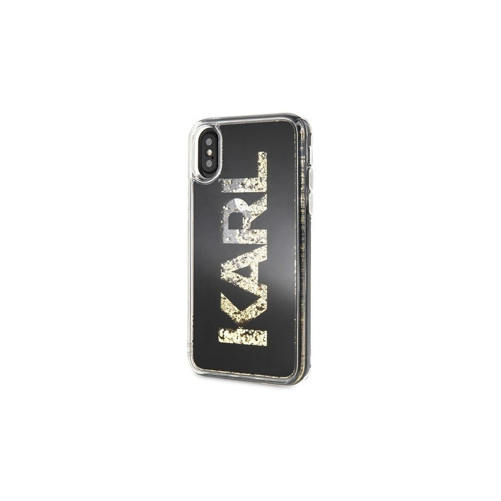 Wholesale Karl Lagerfeld KLHCPXKAGBK iPhone X/Xs black Karl logo Glitter - KLD206BLK - {ean13} - Hurt