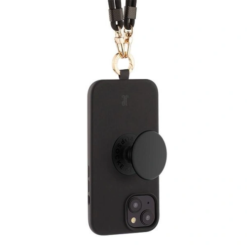 Etui Just Elegance PopGrip Apple iPhone 15 czarny/black