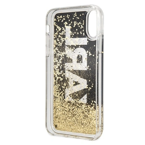 Karl Lagerfeld KLHCPXKAGBK iPhone X/Xs czarny/black Karl logo Glitter