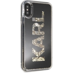 Karl Lagerfeld KLHCPXKAGBK iPhone X/Xs czarny/black Karl logo Glitter