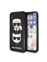 Karl Lagerfeld KLHCPXKICKC hardcase pentru iPhone X negru/black Karl & Choupette