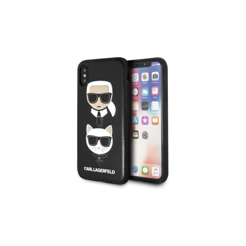 Hurtownia GSM - Karl Lagerfeld KLHCPXKICKC iPhone X hardcase czarny/black Karl & Choupette - KLD207BLK - {ean13} - Hurt