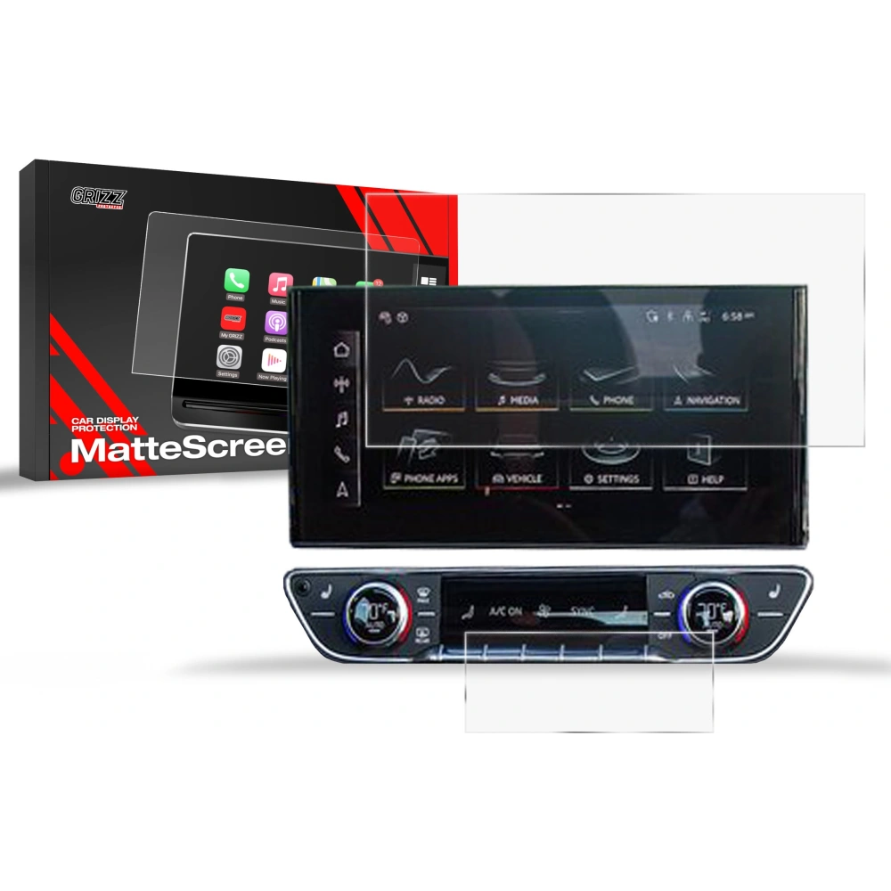 Hurtownia GSM - Folia matowa GrizzGlass CarDisplay Protection do Audi A5 B9 10,1" 2020-2024 [2w1] - GRZ10291 - {ean13} - Hurt