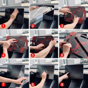 Wholesale GrizzGlass CarDisplay MatteScreen Easy Tesla Model 3 Highland 2023-2024 [2in1] - GRZ10295 - {ean13} - Hurt