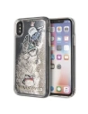Karl Lagerfeld KLHCPXKSICGO iPhone X/Xs złoty/gold hard case Iconic Patterns Liquid Glitter