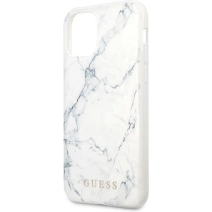 Etui Guess GUHCN65PCUMAWH Apple iPhone 11 Pro Max biały/white Marble