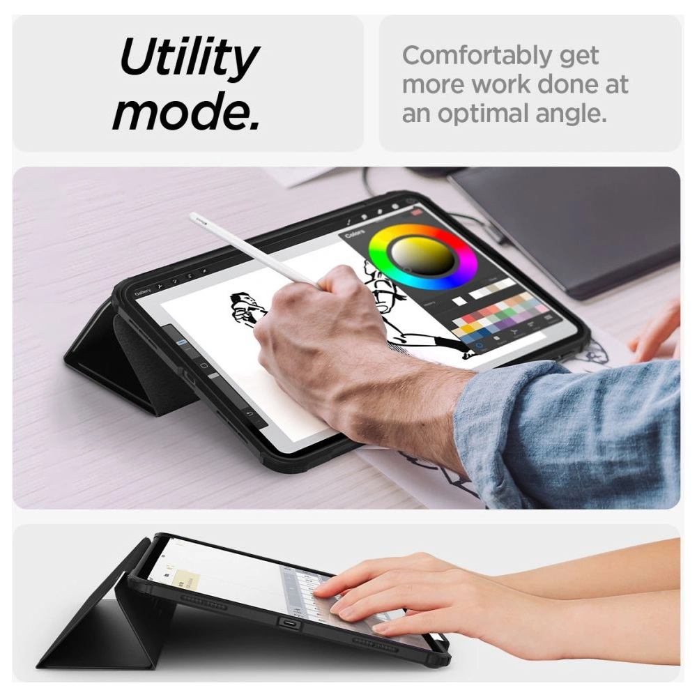 Wholesale Spigen Ultra Hybrid Pro Apple iPad Air 13" 2024 (6 gen) Black - SPN3429 - {ean13} - Hurt