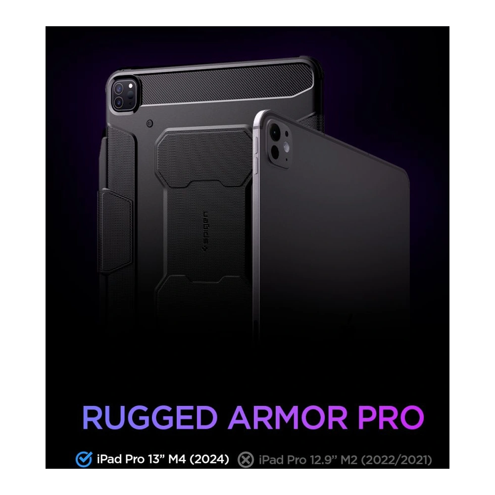 Hurtownia GSM - Etui Spigen Rugged Armor Pro Apple iPad Air 13" 2024 (6. generație) Negru - SPN3430 - {ean13} - Hurt