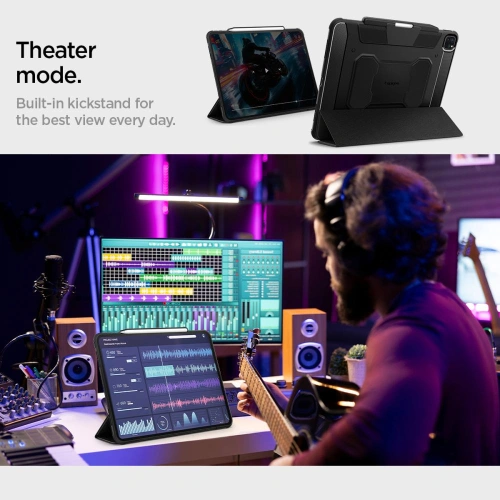 Etui Spigen Rugged Armor Pro Apple iPad Air 13" 2024 (6. generacji) Black