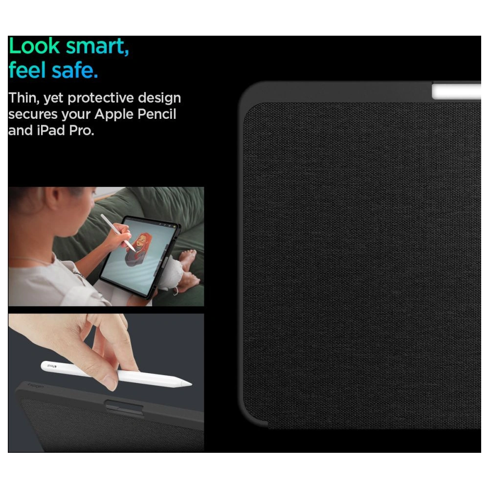 Hurtownia GSM - Etui Spigen Urban Fit Apple iPad Pro 11" 2024 (5. generációs) Fekete - SPN3433 - {ean13} - Hurt