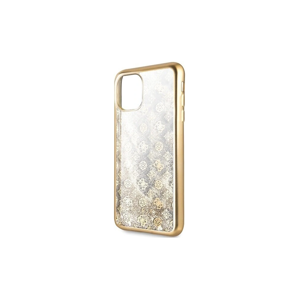 Hurtownia GSM - Etui Guess GUHCN65PEOLGGO Apple iPhone 11 Pro Max złoty/gold hard case 4G Peony Liquid Glitter - GUE287GLD - {ean13} - Hurt
