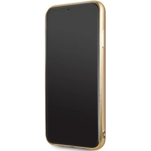 Hurtownia GSM - Etui Guess GUHCN65PEOLGGO Apple iPhone 11 Pro Max gold/hartes Gehäuse 4G Peony Liquid Glitter - GUE287GLD - {ean13} - Hurt