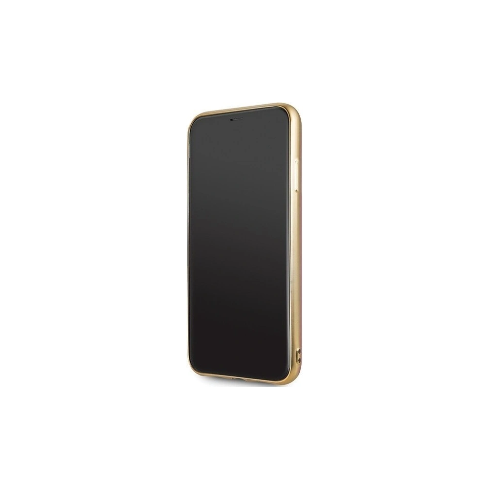 Hurtownia GSM - Etui Guess GUHCN65PEOLGGO Apple iPhone 11 Pro Max złoty/gold hard case 4G Peony Liquid Glitter - GUE287GLD - {ean13} - Hurt