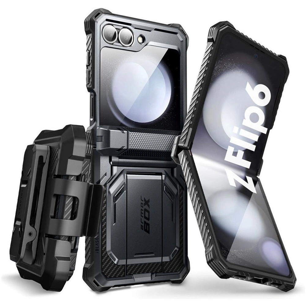 Wholesale Supcase IBLSN ArmorBox Samsung Galaxy Z Flip 6 Black - SPC447 - {ean13} - Hurt
