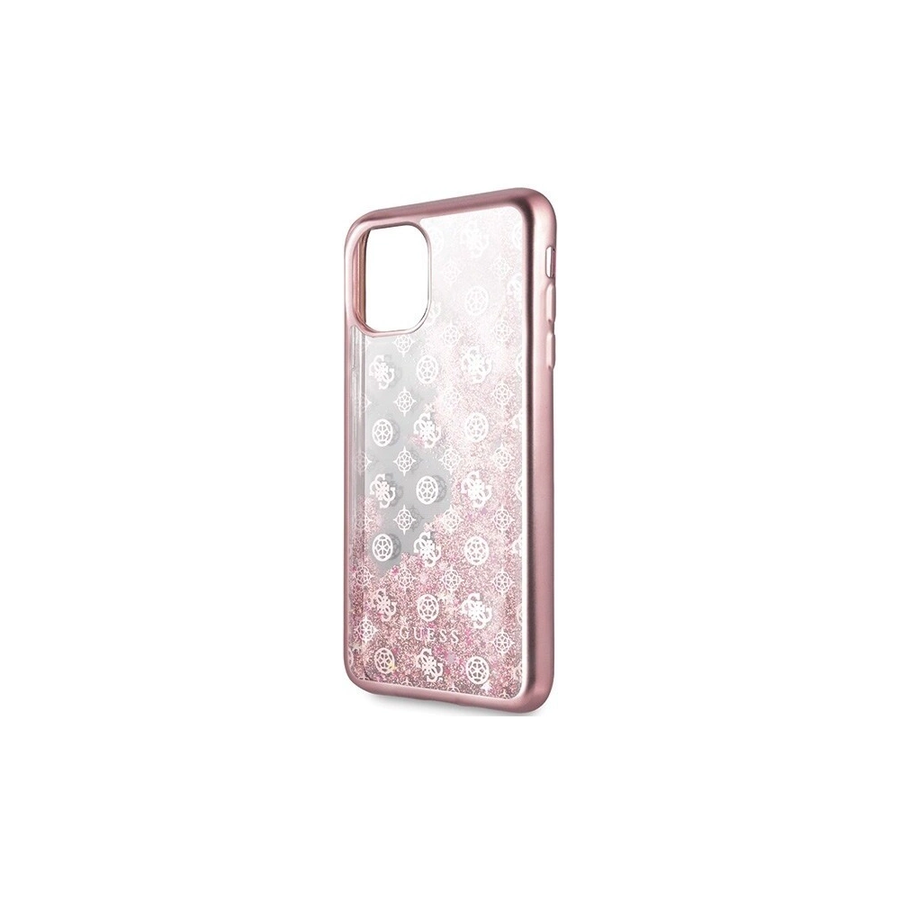 Hurtownia GSM - Etui Guess GUHCN65PEOLGPI Apple iPhone 11 Pro Max różowo-złoty/rosegold hard case 4G Peony Liquid Glitter - GUE288RS - {ean13} - Hurt