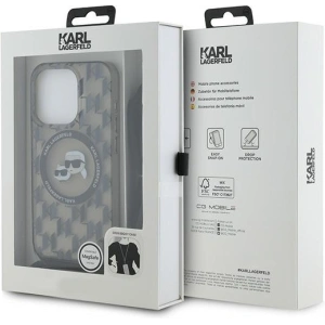 Hurtownia GSM - Etui Karl Lagerfeld KLHMP15LHCKCKLCK Apple iPhone 15 Pro hardcase IML Crossbody Monogram Karl & Choupette Head MagSafe czarny/black - KLD2097 - {ean13} - Hurt