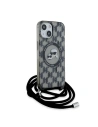 Hurtownia GSM - Case Karl Lagerfeld KLHMP15SHCKCKLCK Apple iPhone 15 / 14 / 13 Hardcase IML Crossbody Monogram Karl & Choupette Head MagSafe schwarz/black - KLD2100 - {ean13} - Hurt