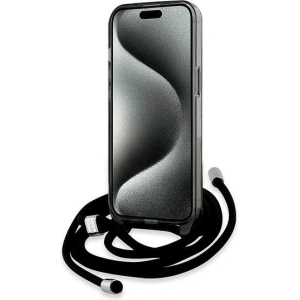 Hurtownia GSM - Case Karl Lagerfeld KLHMP15SHCKCKLCK Apple iPhone 15 / 14 / 13 Hardcase IML Crossbody Monogram Karl & Choupette Head MagSafe schwarz/black - KLD2100 - {ean13} - Hurt