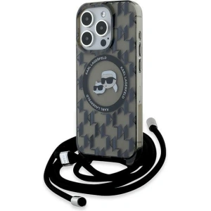 Hurtownia GSM - Etui Karl Lagerfeld KLHMP15XHCKCKLCK Apple iPhone 15 Pro Max hardcase IML Crossbody Monogram Karl & Choupette Head MagSafe černý/black - KLD2103 - {ean13} - Hurt