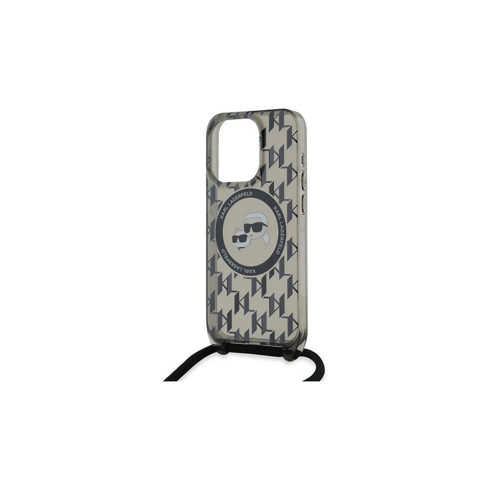 Hurtownia GSM - Etui Karl Lagerfeld KLHMP15XHCKCKLCK Apple iPhone 15 Pro Max hardcase IML Crossbody Monogram Karl & Choupette Head MagSafe černý/black - KLD2103 - {ean13} - Hurt