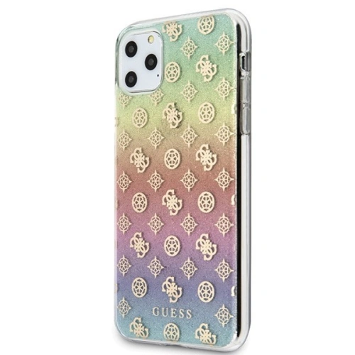 Etui Guess GUHCN65PEOML Apple iPhone 11 Pro Max multicolor hard case Iridescent 4G Peony