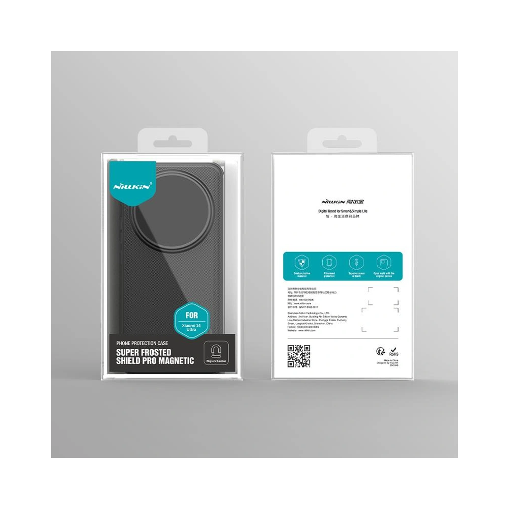 Hurtownia GSM - Case Nillkin Super Frosted Shield Pro Xiaomi 14 Ultra Blau / Niebieski - NLK1569 - {ean13} - Hurt