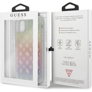 Hurtownia GSM - Etui Guess GUHCN65PEOML Apple iPhone 11 Pro Max mehrfarbig Hartschale Iridescent 4G Pfingstrose - GUE289 - {ean13} - Hurt
