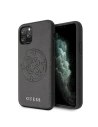 Etui Guess GUHCN65RSSASBK Apple iPhone 11 Pro Max czarny/black hard case Saffiano 4G Circle Logo