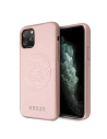 Etui Guess GUHCN65RSSASRG Apple iPhone 11 Pro Max różowy/pink hard case Saffiano 4G Circle Logo