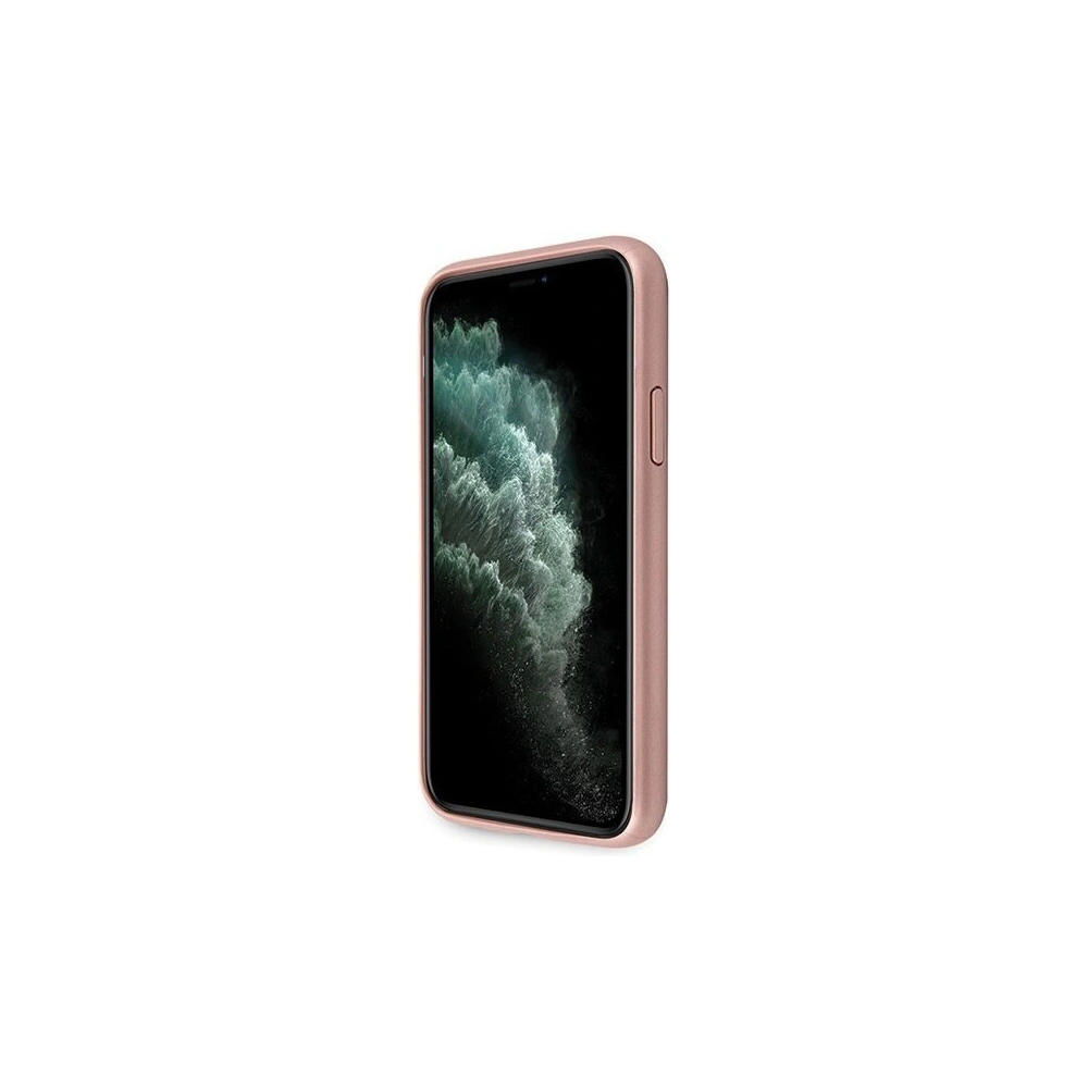 Wholesale Guess GUHCN65RSSASRG iPhone 11 Pro Max pink hard case Saffiano 4G Circle Logo - GUE292PNK - {ean13} - Hurt