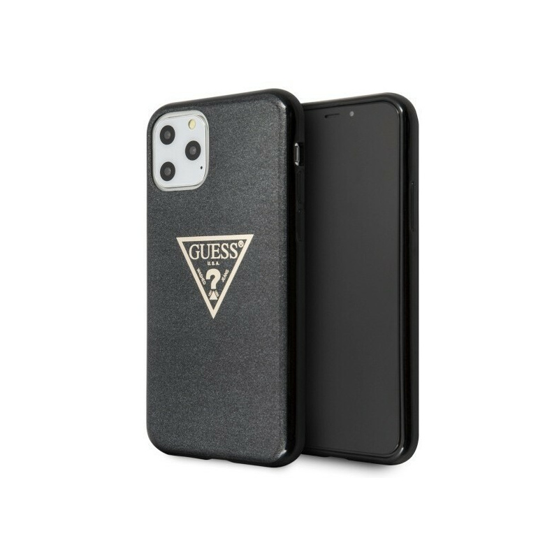 Guess Distributor - 3700740461501 - GUE293BLK - Guess GUHCN65SGTLBK iPhone 11 Pro Max black hard case Glitter Triangle - B2B homescreen