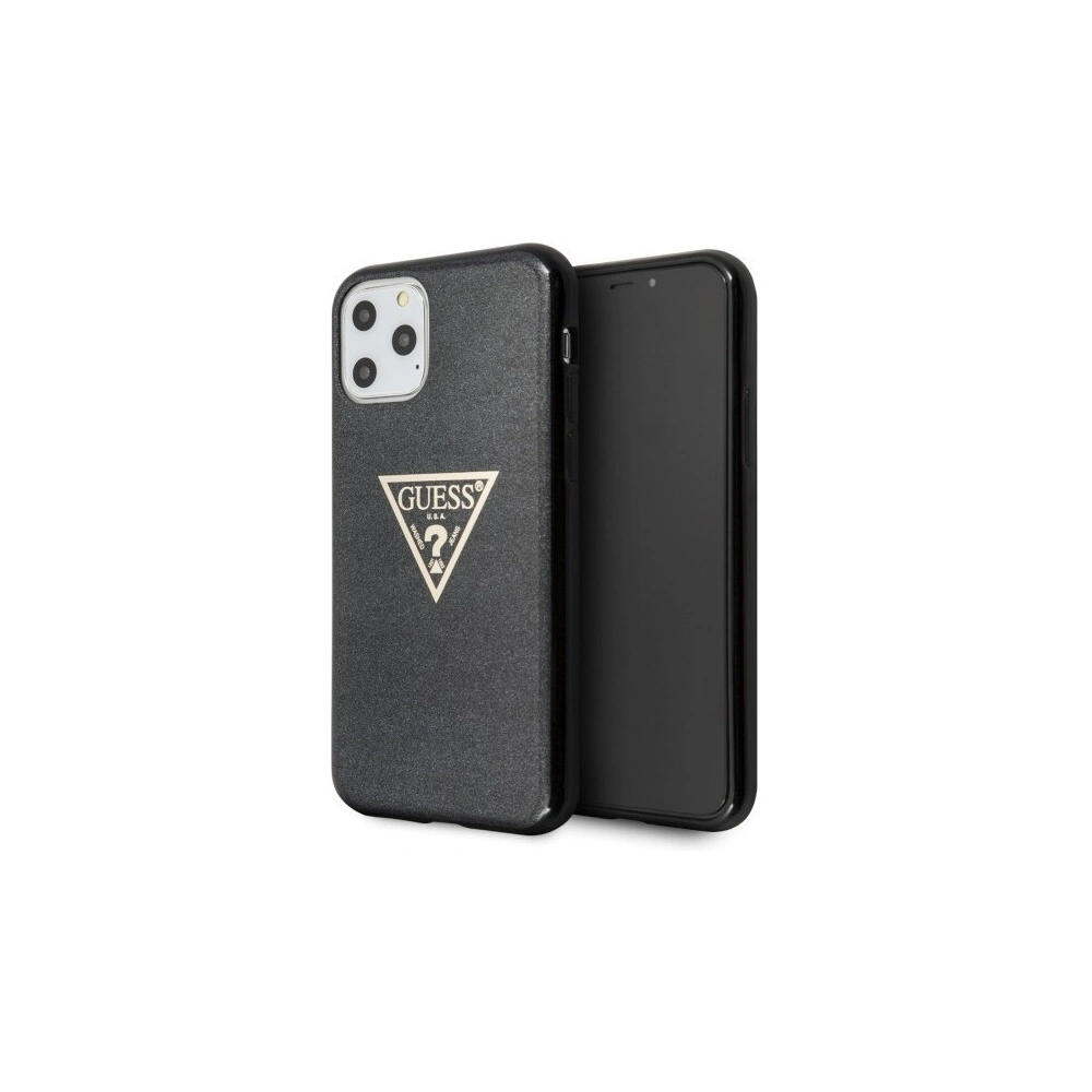Hurtownia GSM - Etui Guess GUHCN65SGTLBK Apple iPhone 11 Pro Max czarny/black hard case Glitter Triangle - GUE293BLK - {ean13} - Hurt