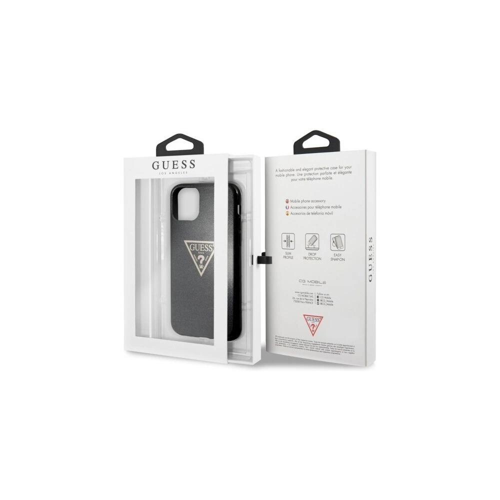 Hurtownia GSM - Etui Guess GUHCN65SGTLBK Apple iPhone 11 Pro Max czarny/black hard case Glitter Triangle - GUE293BLK - {ean13} - Hurt