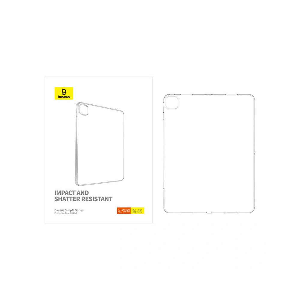 Hurtownia GSM - Etui Baseus Simple Apple iPad Air 10.9 2020/2022 (4. és 5. generáció) / iPad Air 11 2024 (6. generáció) átlátszó - BSU4903 - {ean13} - Hurt