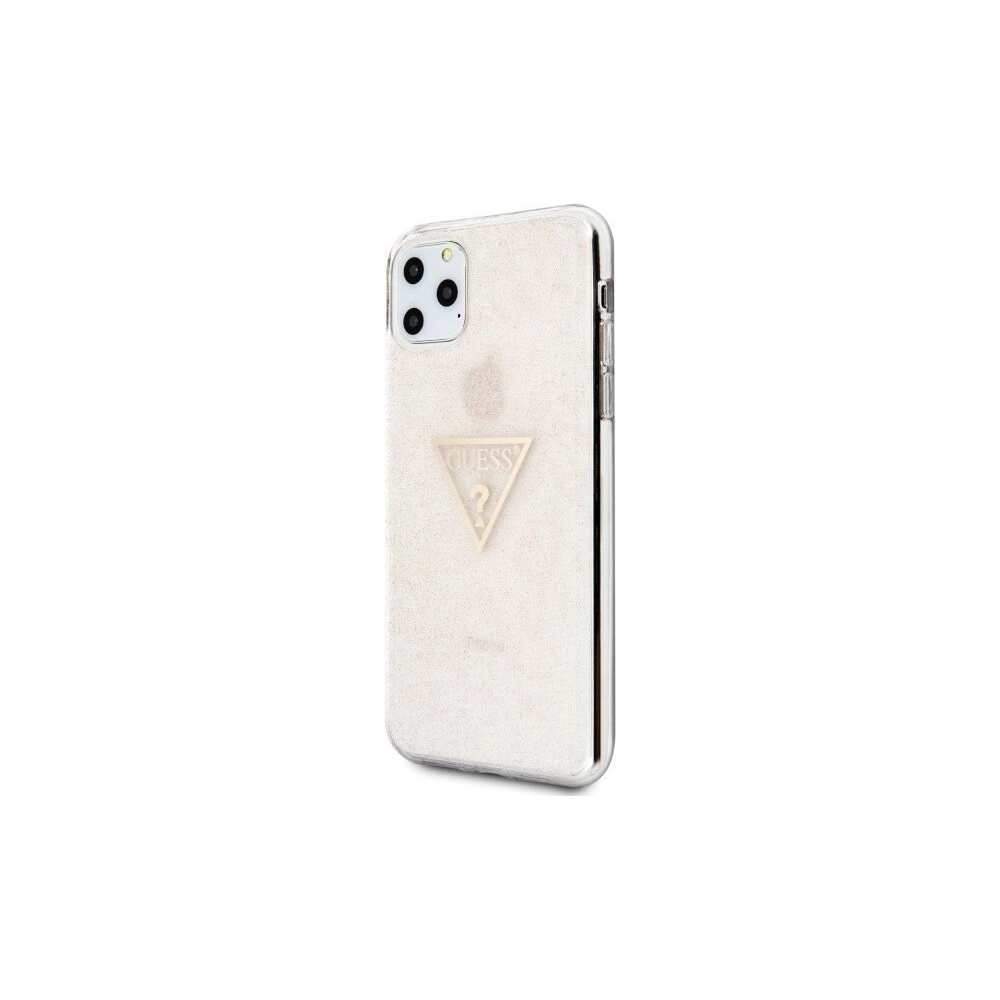 Etui Guess GUHCN65SGTLPI Apple iPhone 11 Pro Max różowy/pink hard case Glitter Triangle