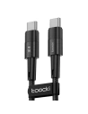 Hurtownia GSM - Kabel Toocki TXCTT2-YS03 USB-C / USB-C 1m FC 60W schwarz - TCK133 - {ean13} - Hurt