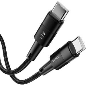 Hurtownia GSM - Kabel Toocki TXCTT2-YS03 USB-C / USB-C 1m FC 60W schwarz - TCK133 - {ean13} - Hurt