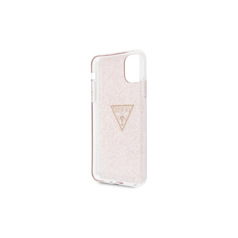 Etui Guess GUHCN65SGTLPI Apple iPhone 11 Pro Max różowy/pink hard case Glitter Triangle