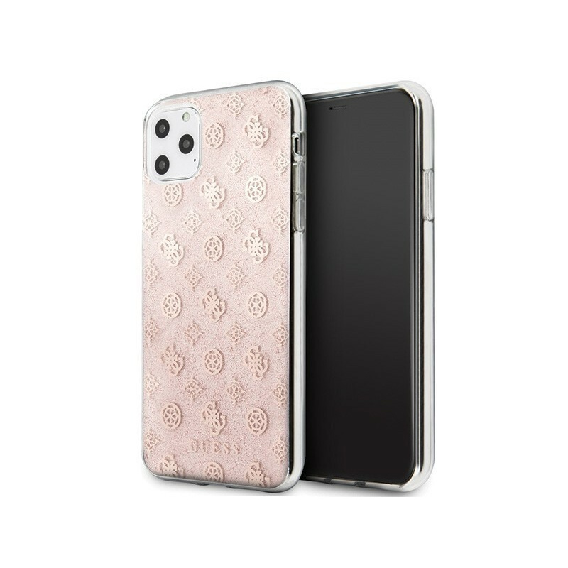 Guess Distributor - 3700740463604 - GUE296PNK - Guess GUHCN65TPERG iPhone 11 Pro Max pink hard case 4G Peony Glitter - B2B homescreen
