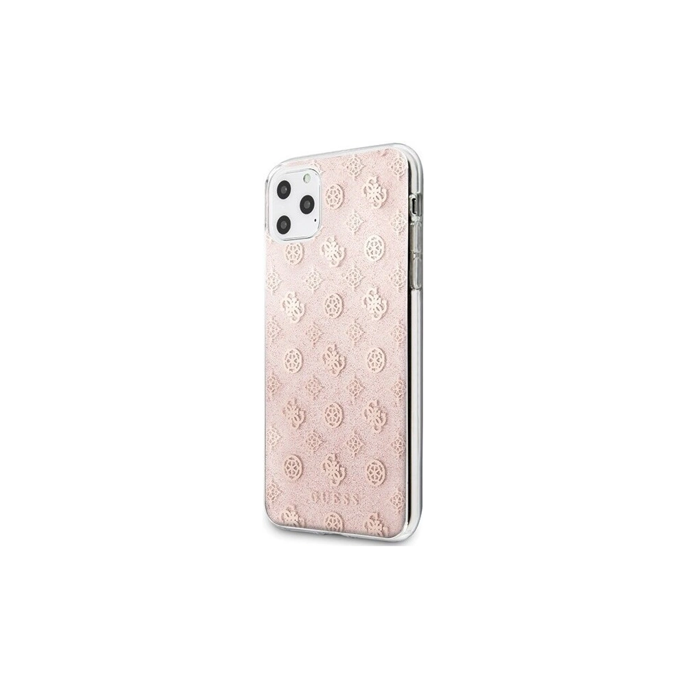 Hurtownia GSM - Etui Guess GUHCN65TPERG Apple iPhone 11 Pro Max rosa/pink Hardcase 4G Peony Glitter - GUE296PNK - {ean13} - Hurt