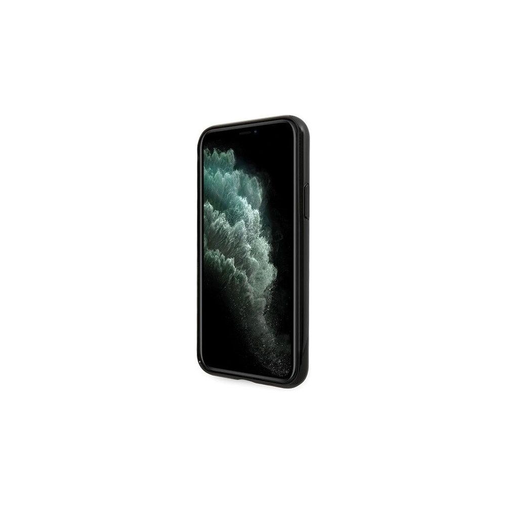 Wholesale Guess GUHCN65TPUBKGLG iPhone 11 Pro Max black hard case Glitter 4G Circle Logo - GUE297BLK - {ean13} - Hurt
