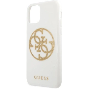 Hurtownia GSM - Etui Guess GUHCN65TPUWHGLG Apple iPhone 11 Pro Max weiß/white hard case Glitter 4G Circle Logo - GUE298WHT - {ean13} - Hurt