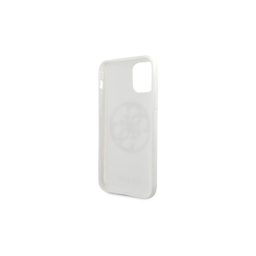 Hurtownia GSM - Etui Guess GUHCN65TPUWHGLG Apple iPhone 11 Pro Max biały/white hard case Glitter 4G Circle Logo - GUE298WHT - {ean13} - Hurt