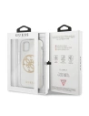 Hurtownia GSM - Etui Guess GUHCN65TPUWHGLG Apple iPhone 11 Pro Max weiß/white hard case Glitter 4G Circle Logo - GUE298WHT - {ean13} - Hurt