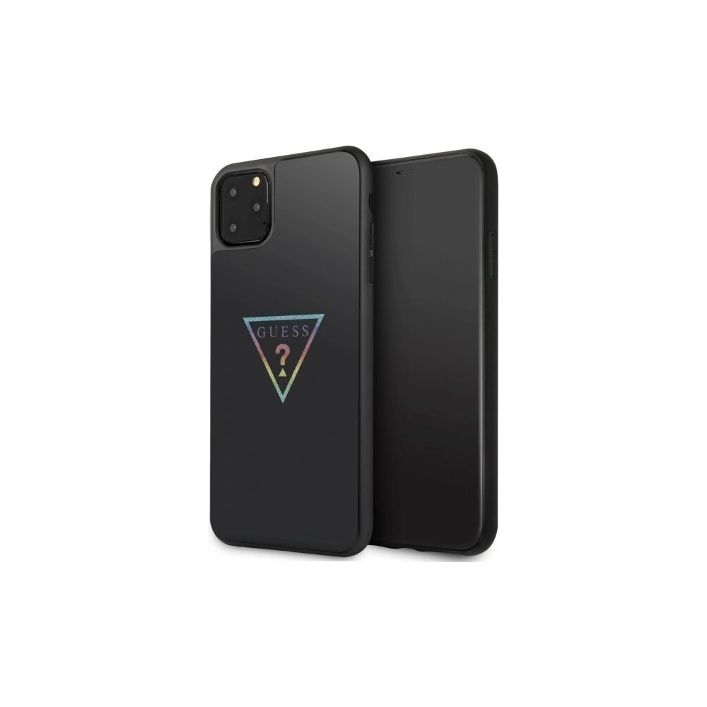 Wholesale Guess GUHCN65TRMLBK iPhone 11 Pro Max black hard case Triangle Glitter - GUE299BLK - {ean13} - Hurt