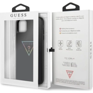 Etui Guess GUHCN65TRMLBK Apple iPhone 11 Pro Max czarny/black hard case Triangle Glitter
