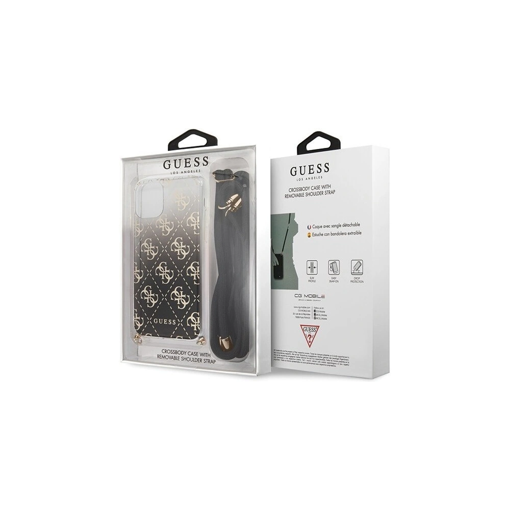 Wholesale Guess GUHCN65WO4GBK iPhone 11 Pro Max black hard case 4G Gradient - GUE300BLK - {ean13} - Hurt