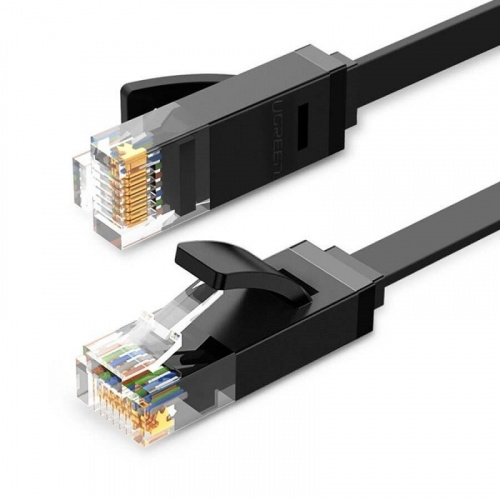 Hurtownia Ugreen - 6957303851782 - UGR215BLK - Płaski kabel sieciowy UGREEN Ethernet RJ45, Cat.6, UTP, 10m (czarny) - B2B homescreen