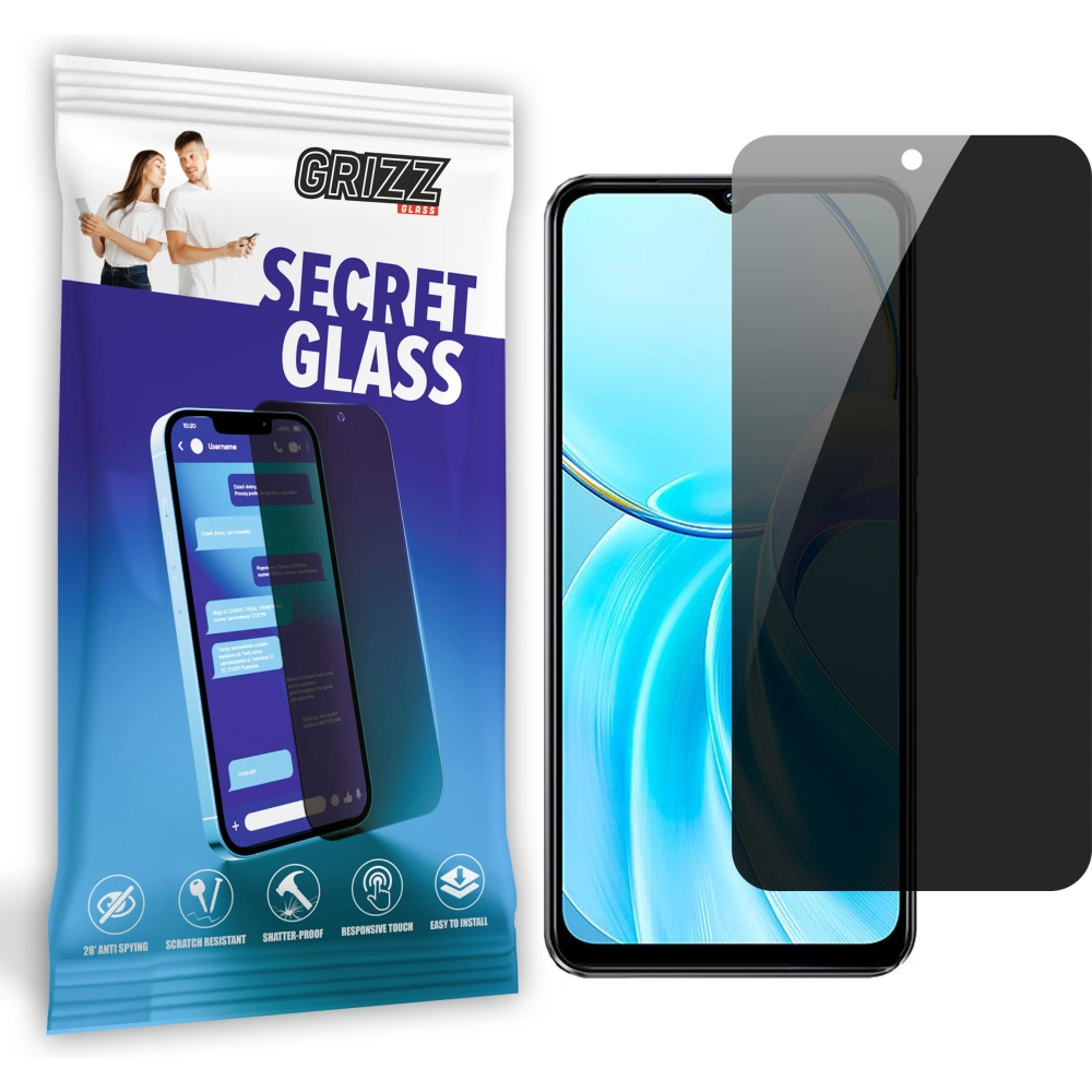 Hurtownia GSM - Szkło prywatyzujące GrizzGlass SecretGlass für Vivo T3 Lite - GRZ10383 - {ean13} - Hurt
